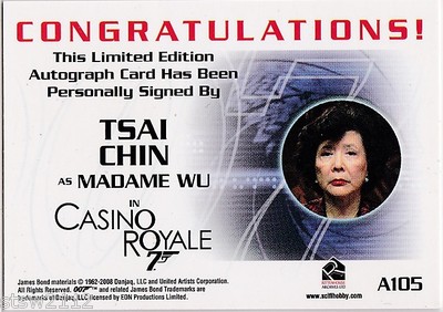 JAMES BOND IN MOTION A105 TSAI CHIN MADAME WU CASINO ROYALE