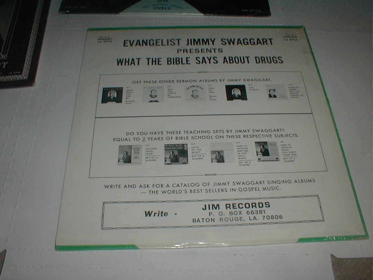 Jimmy Swaggart CAMP MEETING Sermon Shelter 4LP LOT SEALED Gospel Xian