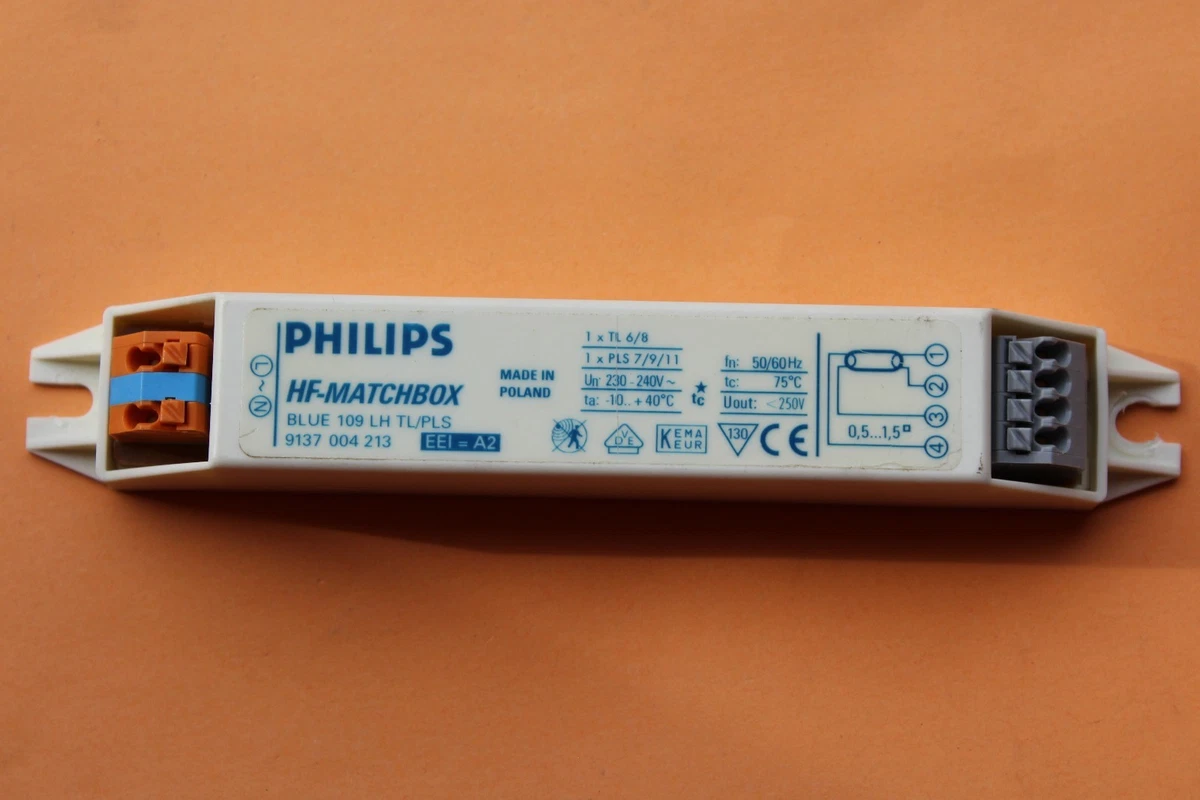 Philips HF matchbox Blue 109 LH TL PLS ballast for 1x6w 8w T5 1x 7w 9w 11w PLS