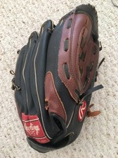 RAWLINGS FP22SB 12-Inch RHT Leather Black/Brown Softball Baseball Glove