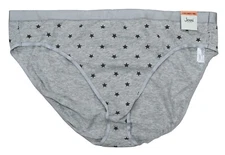 Jenni by Jennifer Moore Hi-Cut Stars Print Bikini Panty Women's Underwear NWT