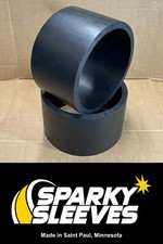 HDPE Drift Trike Sleeves 9.5" Diameter 6" Wide 5/8" Thick with Square 90º Edges