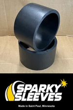 HDPE Drift Trike Sleeves 9.5" Diameter 6" Wide 5/8" Thick with Square 90º Edges