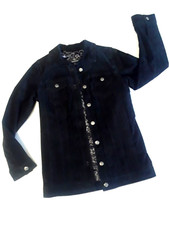 Dennis By Dennis Basso Suede Leather Jacket Brand New W/o Tags Size Xxs