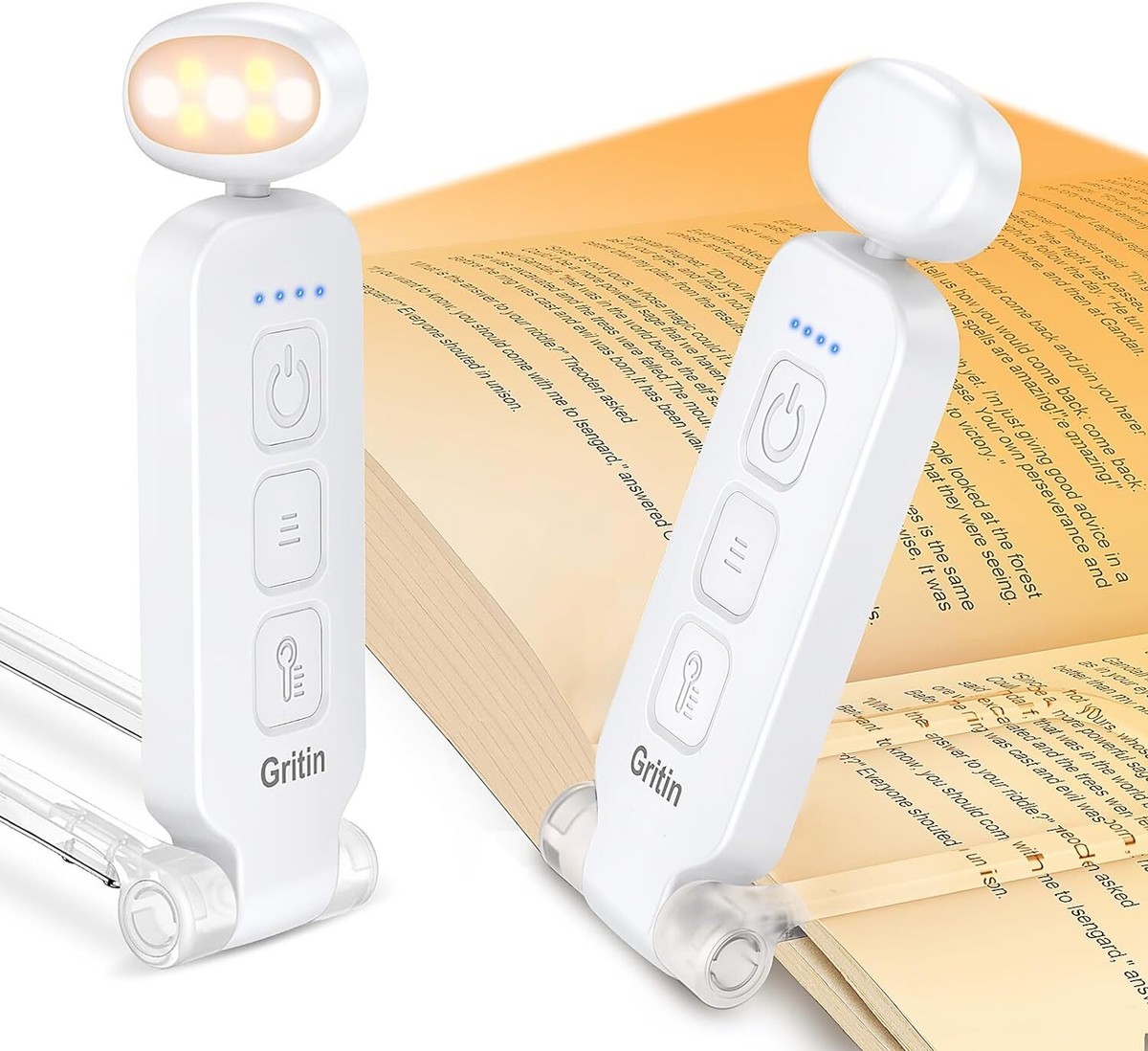 Gritin Usb Book Light Rechargeable Gritin LED Book Light