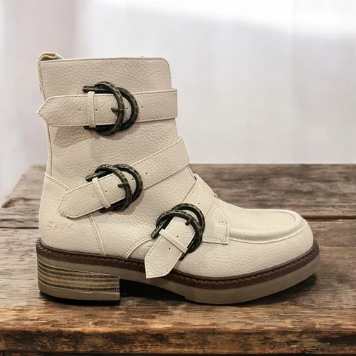 New! Blowfish Malibu Vigor Ankle Boots Women’s Size 10 Vegan Chunky Platform