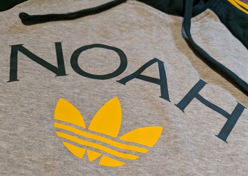 Sudadera con Capucha Adidas X Noah 3S Gris Verde Amarillo Para Hombre Talla Pequeña - Imagen 6 de 12