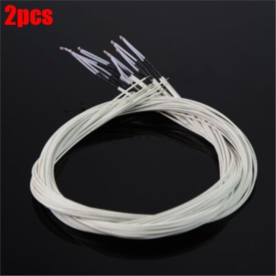 2Pcs Reprap Ntc 3950 Thermistor 100K With 1 Meter Wire For 3D Printer Ic New cc