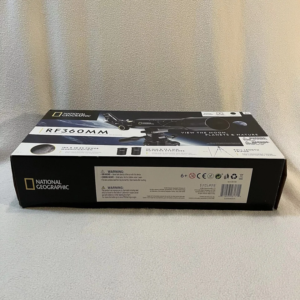 National Geographic 50mm Portable Refractor Telescope - RF360MM !!!NEW IN BOX!!! - Image 4 of 4