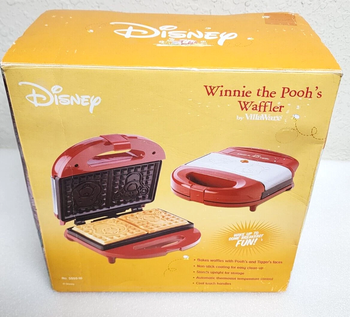 Villaware Disney Winnie the Pooh & Tigger Waffler Waffle Maker Iron 5555-16