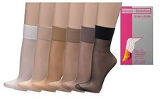 Damen Feinsocken 10 Paar 20 den  Nylon-Socken...