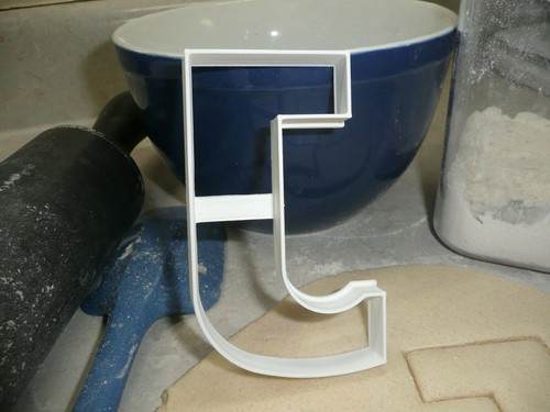 LETTER J 4 INCH UPPERCASE CAPITAL BLOCK FONT COOKIE CUTTER USA PR4223 - 第 9/10 張圖片