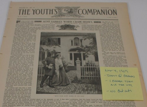 The Youth's Companion Group of 4 1909 Nov 4, 11, 18 & 25 - Picture 3 of 6