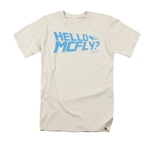 Back to the Future Hello McFly Licensed Adult Men's Graphic Tee Shirt SM-5XL