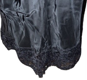 Vtg LADY LOVE Black Sexy Full Slip Dress~Nightgown~Bur-Mill Nyron~NWT~Lingerie
