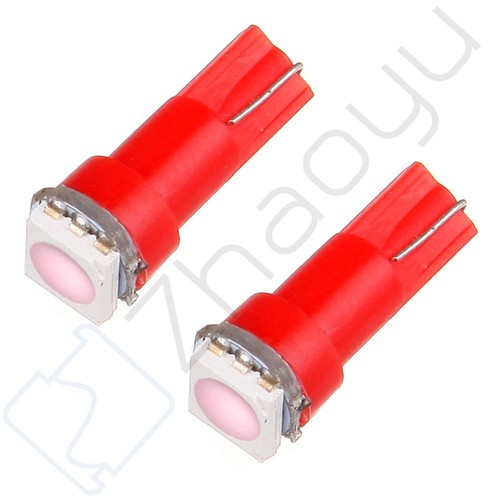500X T5 74 58 Pink Instrument Panel Gauge 1-SMD 5050 LED Wedge Lamp Bulbs Lights - Picture 2 of 5