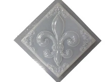 Fleur De Lis Simple Scrolls Plaster or Concrete Mold 7222 Moldcreations