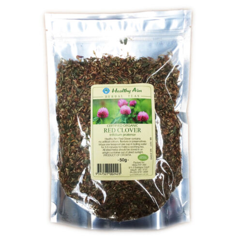 Certified Organic RED CLOVER FLOWERS 50g HERBAL TEA Premium ~ Dried Herbs - Picture 1 of 1