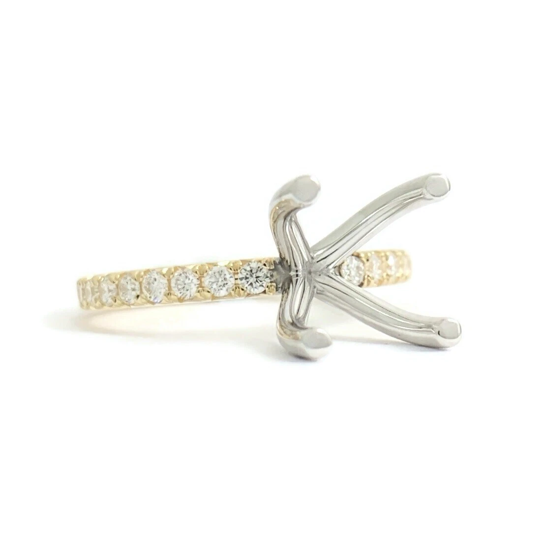 Thin prong shop engagement ring