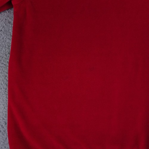 Kappa Sweatshirt Womens Small Red Velour Taped Sleeves Maglia Tracksuit Track - Picture 11 of 11