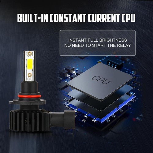 Combo H11 H7 LED Headlight Bulb Kit High Low Beam Super Bright 6000K Xenon White - Picture 5 of 12