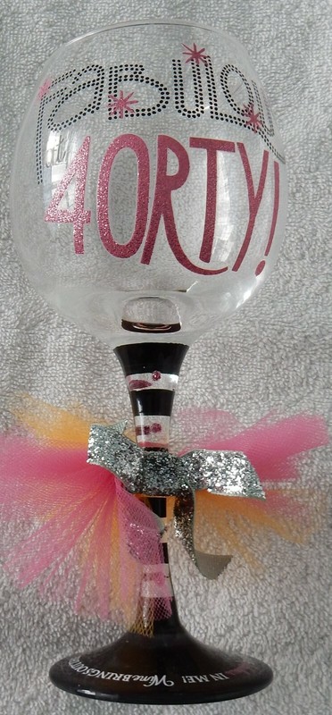Fabulous 40 Wine Glass