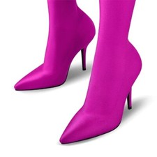 Botas Largas Botas Zapatos Con Tacon Delgado Las Mejores Ofertas