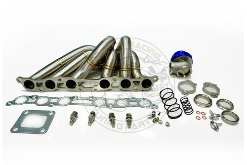 3mm T4 45mmOD Equal L Turbo Manifold+44mmWG For Supra MK4 2JZGE 2JZ GE 1993-1998 - Picture 2 of 23