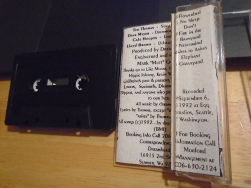 VERY RARE Dreaming I Am DEMO CASSETTE TAPE rock 92 Seattle Washington UNRELEASED - Imagen 2 de 2