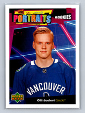 2020-21 Upper Deck Series 2 Hockey #P-59 Olli Juolevi Portraits Rookies