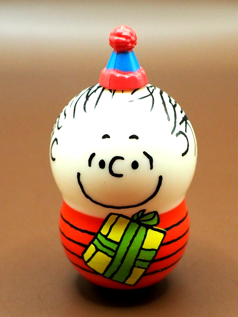 幸せを運ぶ小さな陶器ウェーヴPEANUTS Linus Snoopy Bandai Coo'nuts Coonuts Figure Toy Balance Wobbly