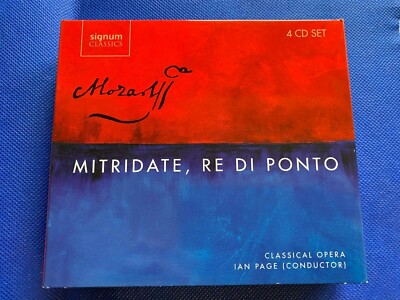 NEW unsealed Mozart: Mitridate, Re di Ponto by Ian Page 2014 3 CD & Book K.87