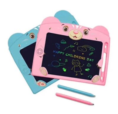 LCD Schreibtablett 10'' für Kinder - buntes Kritzelbrett pädagogisches Spielzeug Katze Liebe