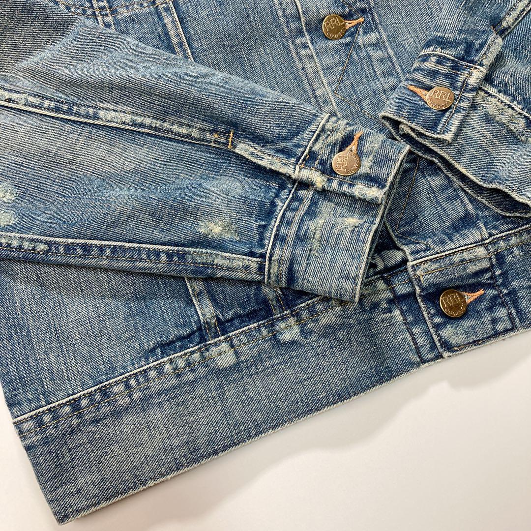 RRL Ralph Lauren DOUBLE RL Denim Jacket Leeland Indigo L RRL Ralph Lauren DOUBLE RL Denim Jacket Leeland Indigo L