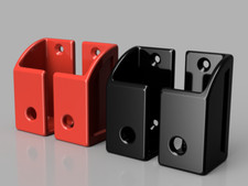 Wasserwaage Wandhalterung / Halterungen (x4) - bis 25 mm Tiefe (z.B. rote St&auml;be...)