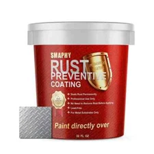 SMAPHY 2-in-1 Rust Converter & Metal Primer Silver Rust Preventive Paint for ...
