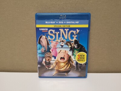 Sing (Blu-ray, DVD, 2016)