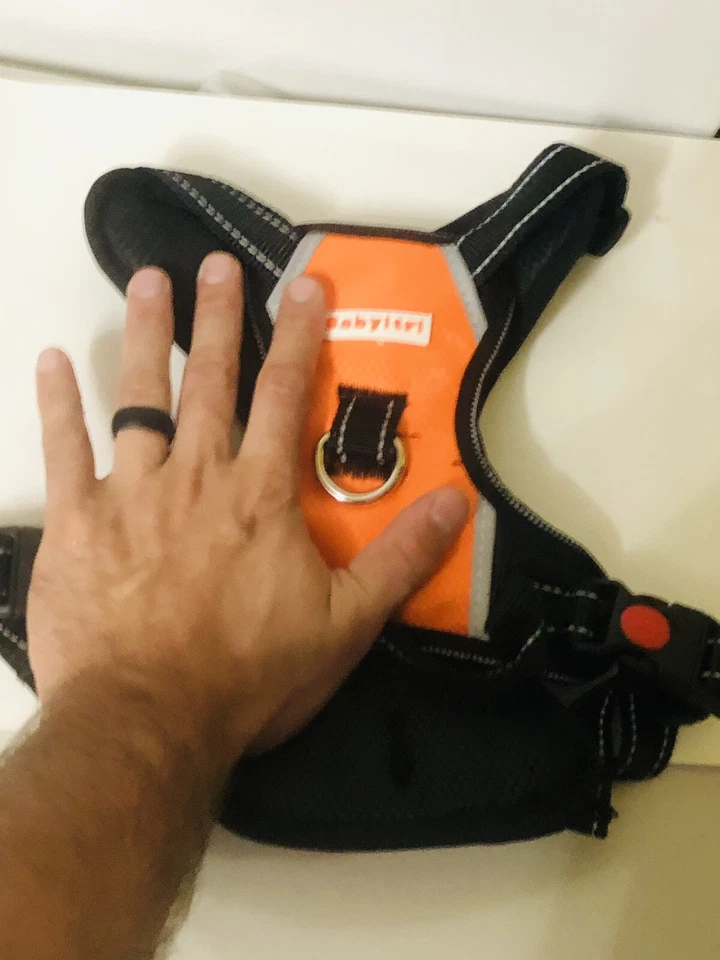 Arnés reflectante ajustable sin tirar BABYLTRL para perros con mango mediano Foto 3 de 4