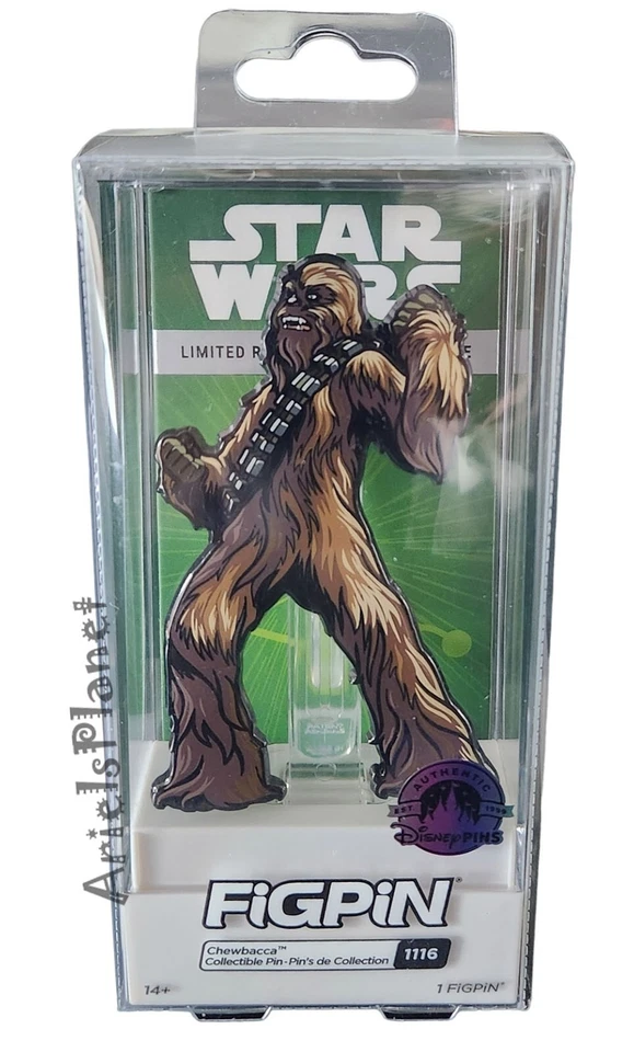 Disney Parks Star Wars Chewbacca Figpin #1116 Limited Release Pin
