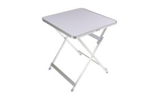 x Tavolo Tavolino Richiudibile In Alluminio Colore Bianco Quadrato 60cm dfh