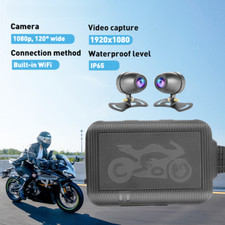 Motorcycle Dashcam DVR 1080P 120 Degree Dual Wide Angle Camera Video Recorder