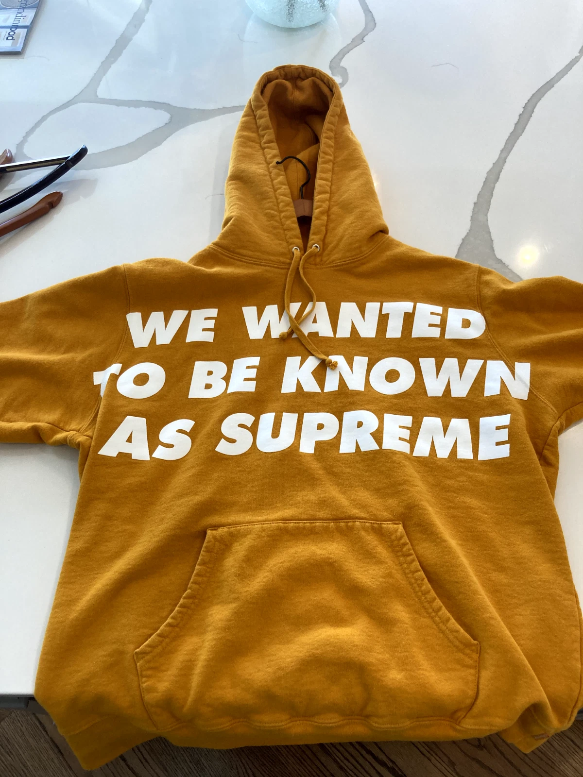 Felpa con cappuccio Supreme Known As G taglia grande uomo New York usata SS20