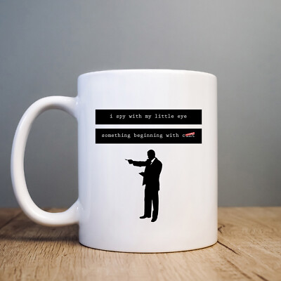 I Spy Something Beginning With C*nt Tasse, lustige Offensive personalisierte Geschenk Tasse