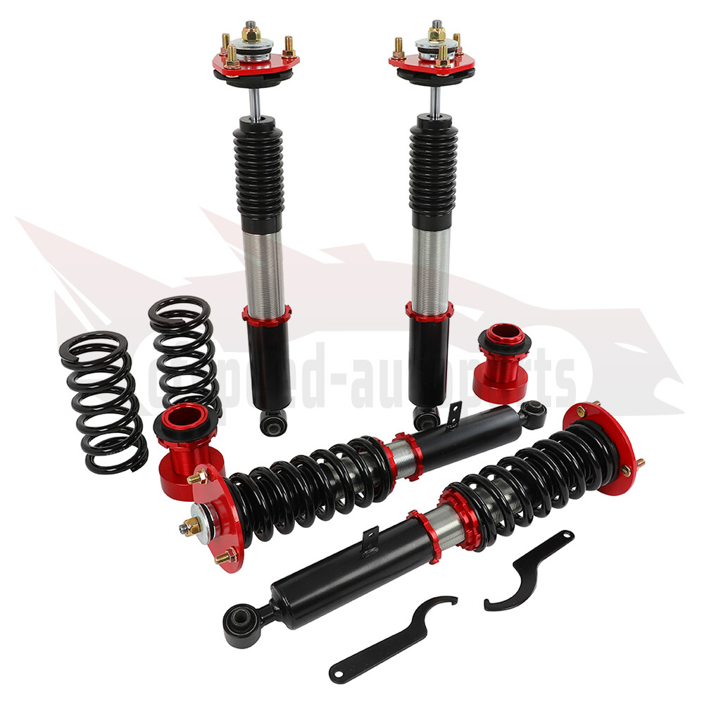 Red Coilovers Struts Shocks Suspension Kits Adj Height For 20142016
