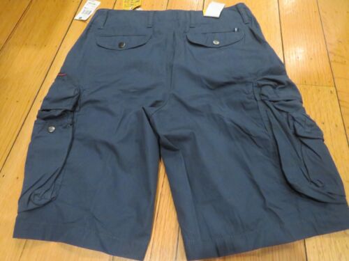 NUOVO Nautica Jeans Co NJC-99 cotone ricamato tasche cargo pantaloncini uomo 32 blu - Foto 3 di 19