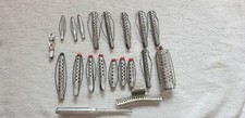 20 Vintage Aluminum Perm Rods Hair Rollers Curlers GOODY, TIP TOP, MISC.