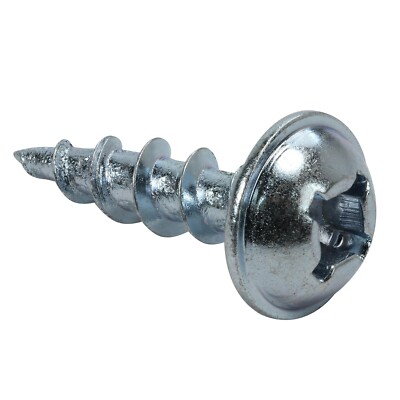 Rok #8 x 5/8'' Square/Phillips Washer Head Coarse Thread 17 Zinc Plated Screw