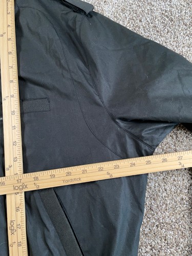 VTG Members Only Cafe Racer Jacket Adult 46 Black Windbreaker Zip Up Lightweight - Picture 6 of 16