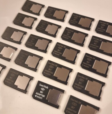 20x Restposten Sandisk M2 Pro Duo Adapter PSP Go Sony Ericsson Telefon & Camcorder sd