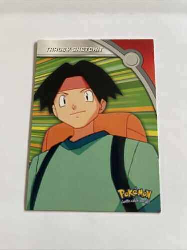 Pokemon Topps Heroes & Villains Tracey Sketchit HV11 TV Anim Edition Card NM - Picture 1 of 2